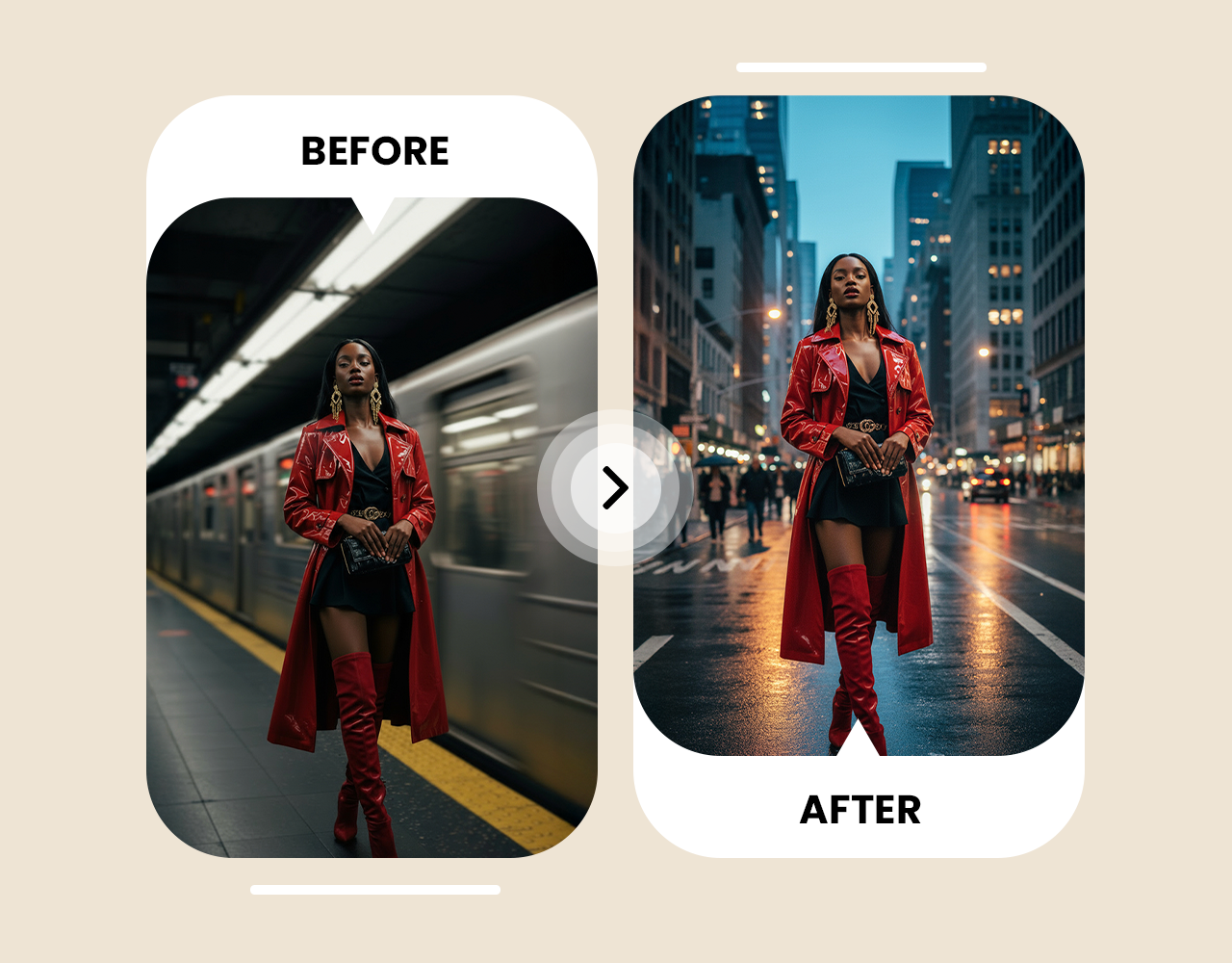 Change Background of Photos in Bulk. One Setup, Every Image.